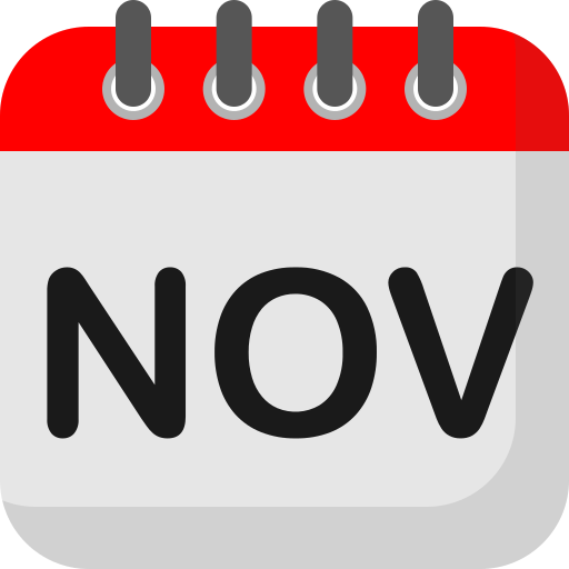 Calendar icon for November 2025